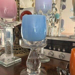 Glassybaby —Sky Blue Glass Candle Holder (Big Sky)
